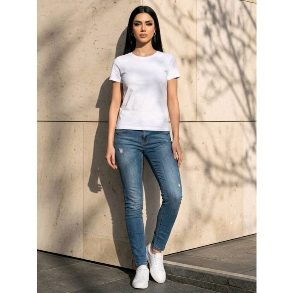 ☔️🔹️Lauren Conrad Blue Distressed Skinny Jeans Size 6